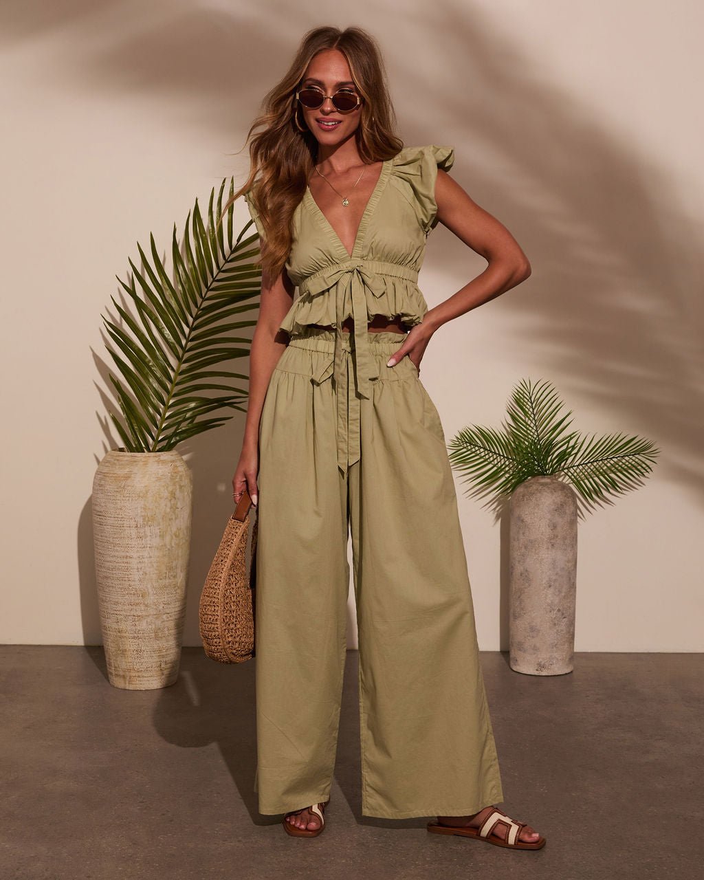 Fern Ruffle Peplum Top - Image 2